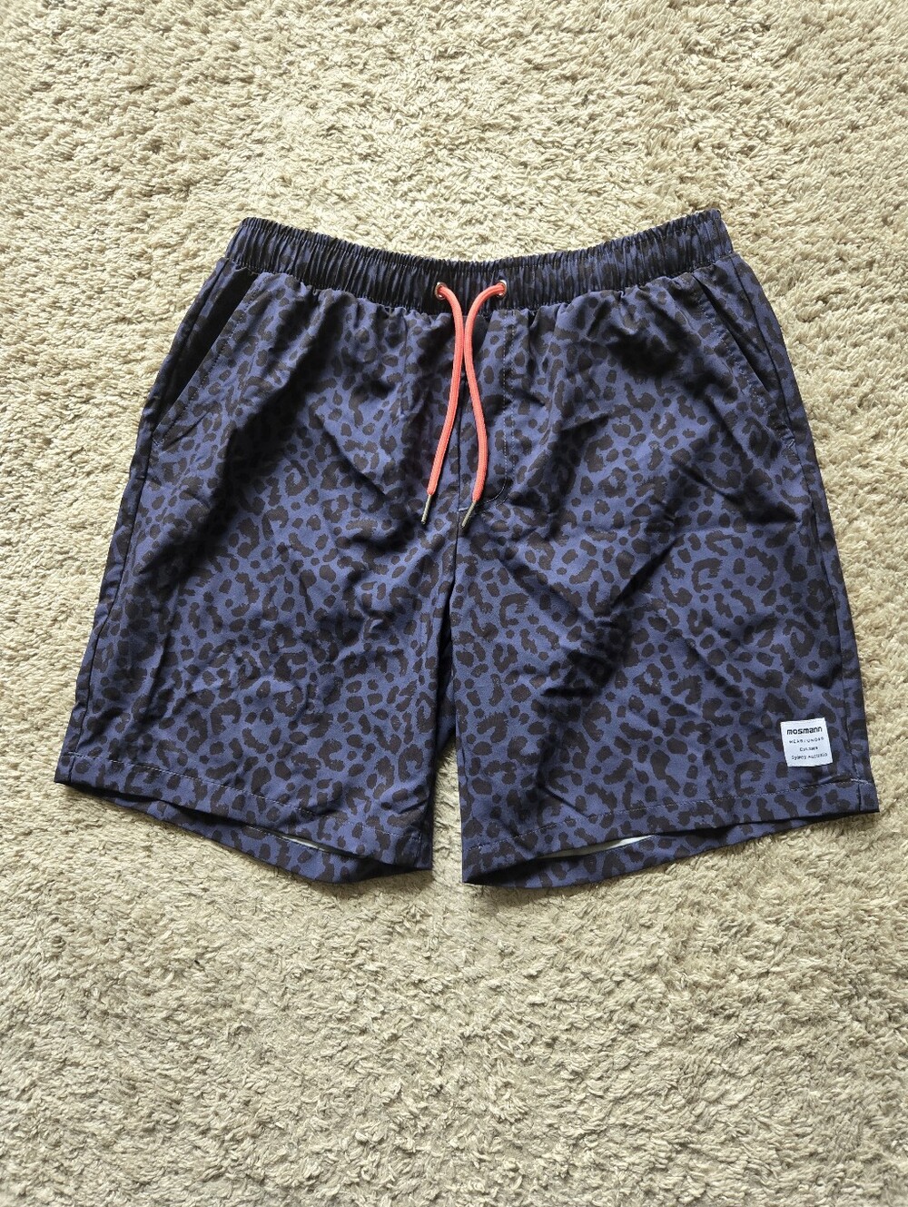 Mosmann Australia Swim Trunks Mens M Cheetah Print